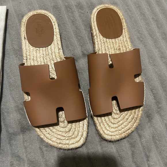 Hermes Brown Sandals main image 9